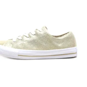 Converse Chuks Gold Slip Ons Fabric Gold Colour For Women