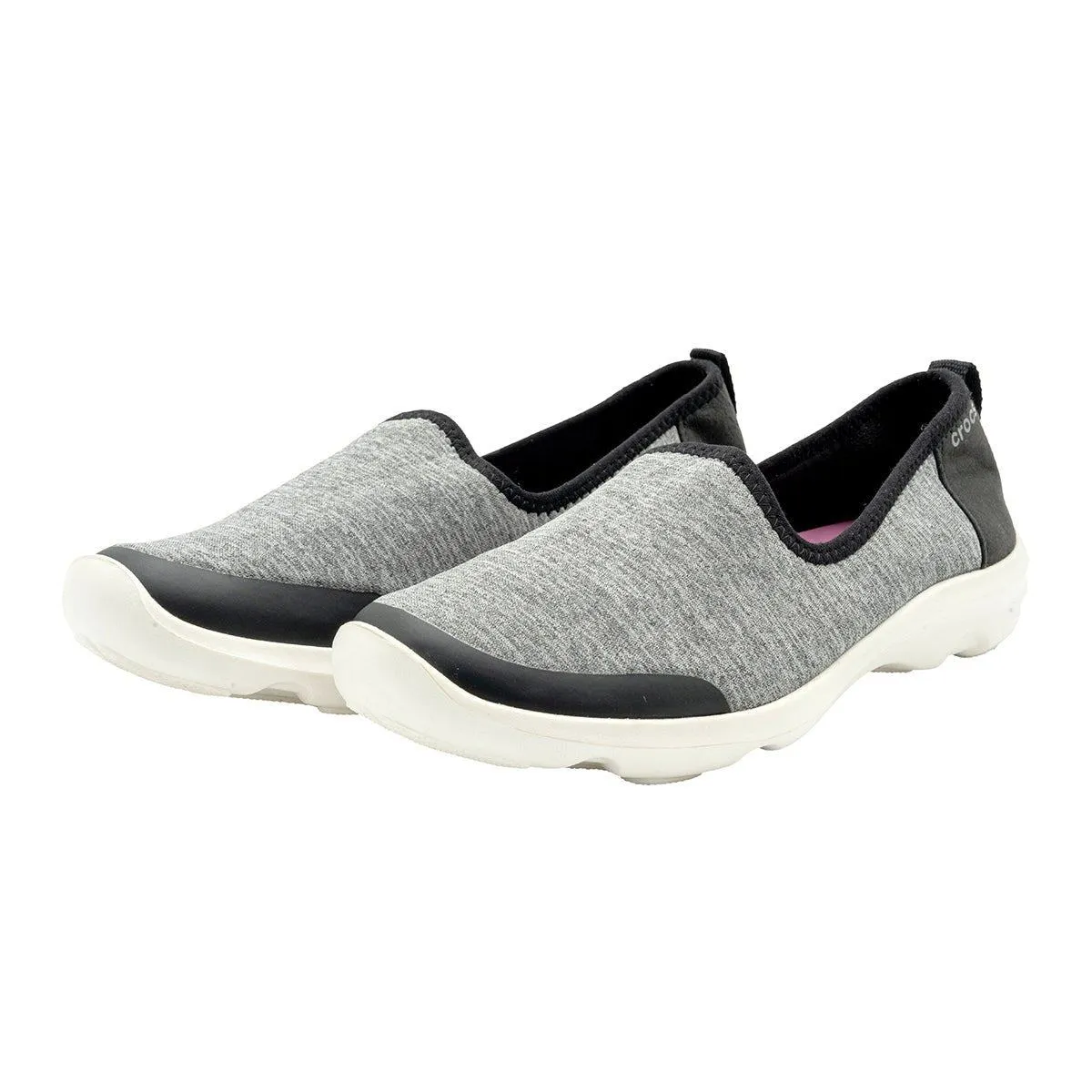 Crocs Busy Day Heather Loafers Fabric Grey Colour For Women