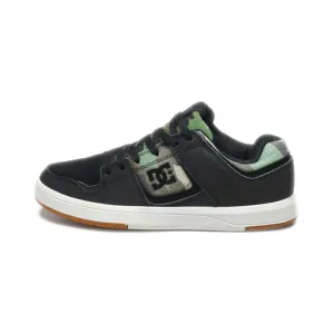 Dc Shoes Sneakers Leather Black Colour For Kids
