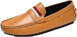Dress Shoes for Men Men's Casual Leather Slip-On Loafers Comfortable Breathable Sneakers for Everyday Wear