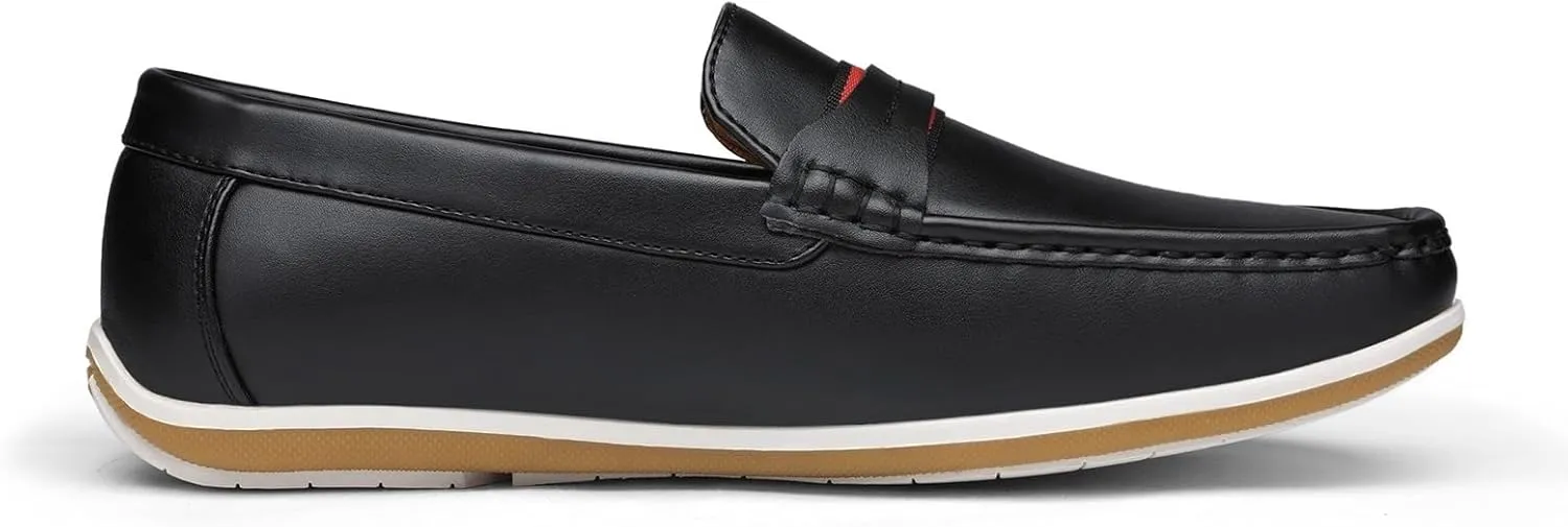 Dress Shoes for Men Men's Casual Leather Slip-On Loafers Comfortable Breathable Sneakers for Everyday Wear