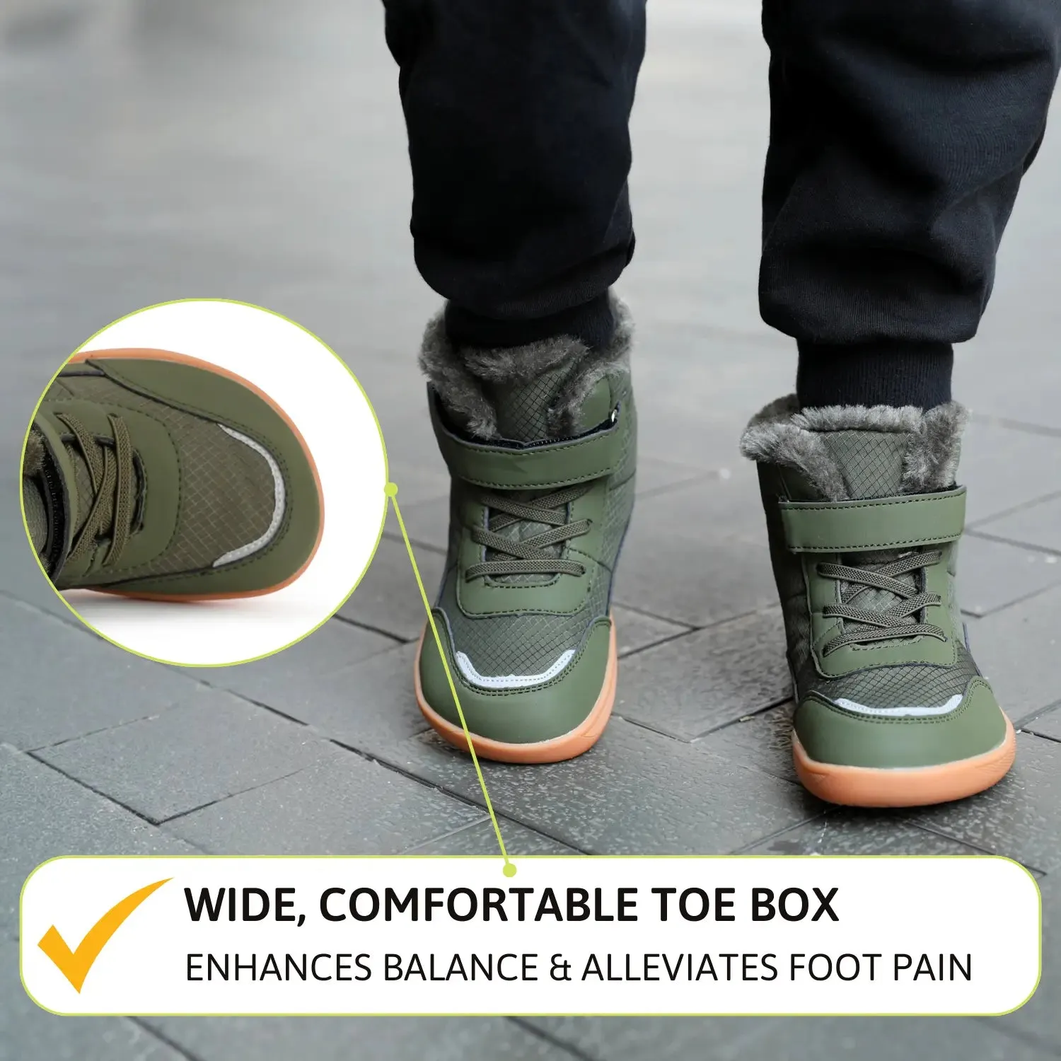 Frostline Kids - Warm & water-repellent kids barefoot shoes (3 - 15 Years) (BOGO)