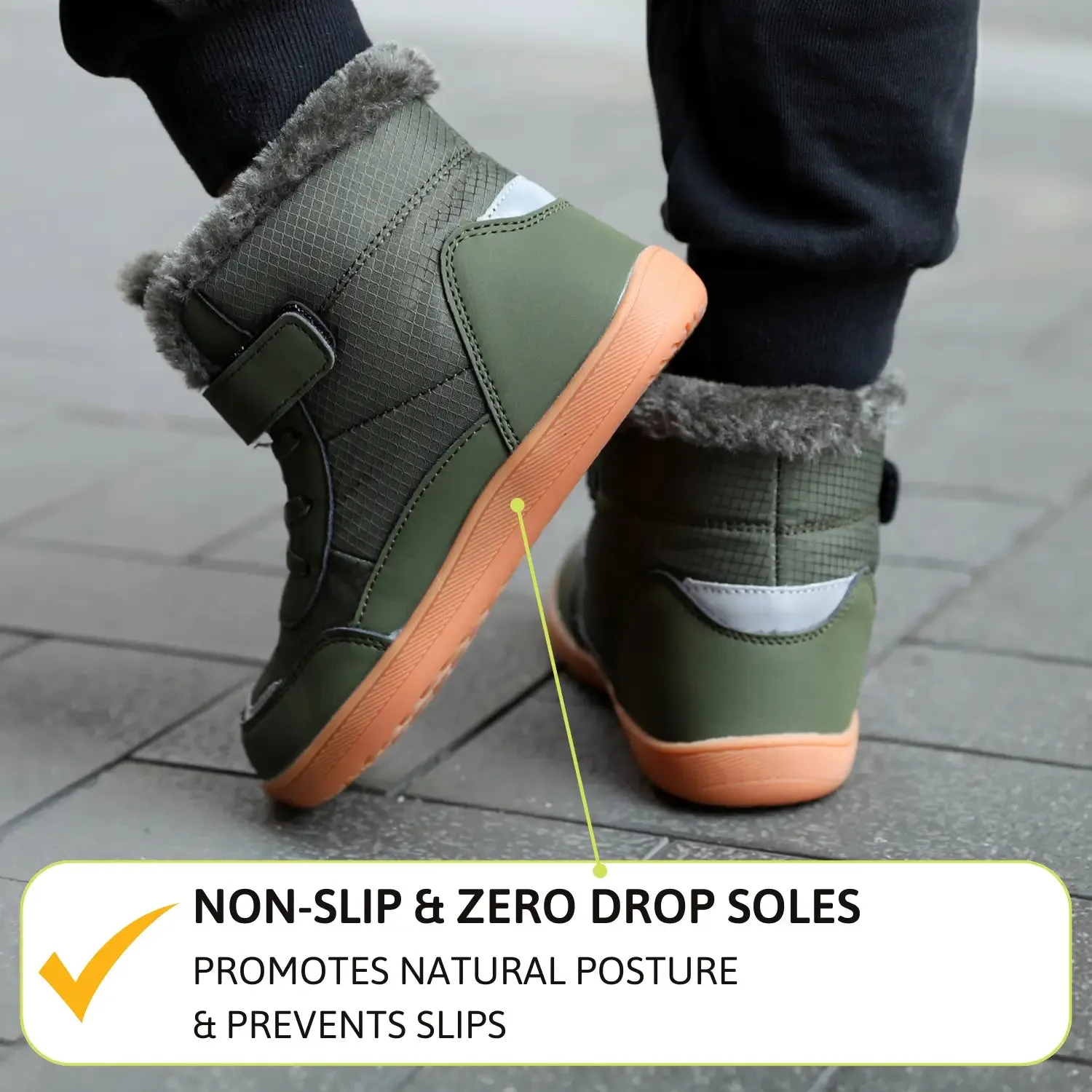 Frostline Kids - Warm & water-repellent kids barefoot shoes (3 - 15 Years) (BOGO)