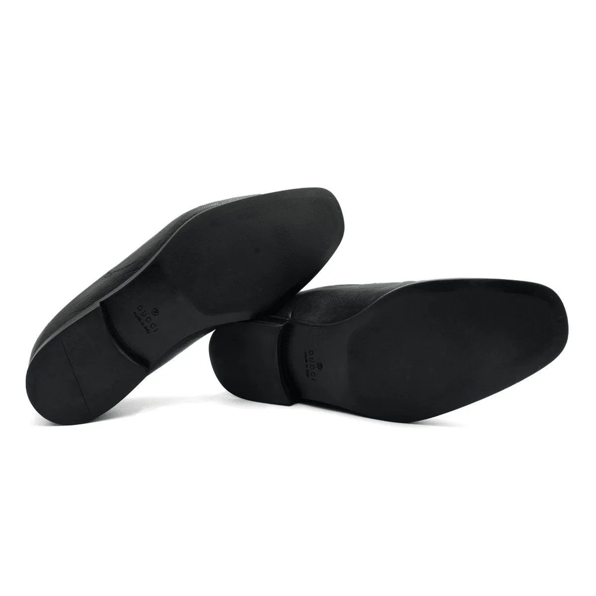 Gucci Formal Slip Ons Leather Black Colour For Men