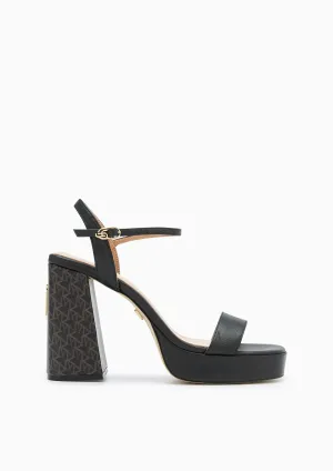 Leaf Infinite Platform Heels - Black