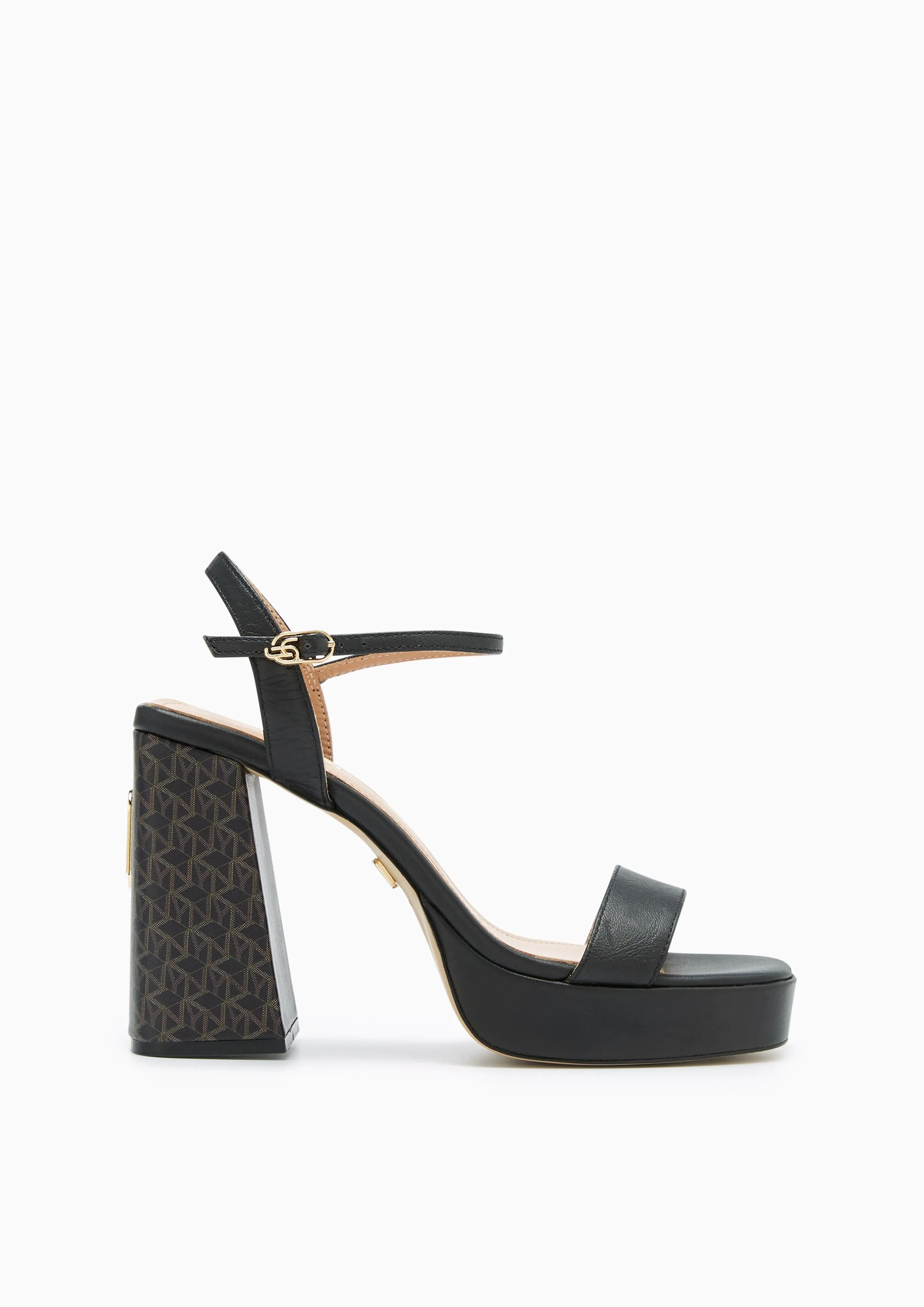 Leaf Infinite Platform Heels - Black