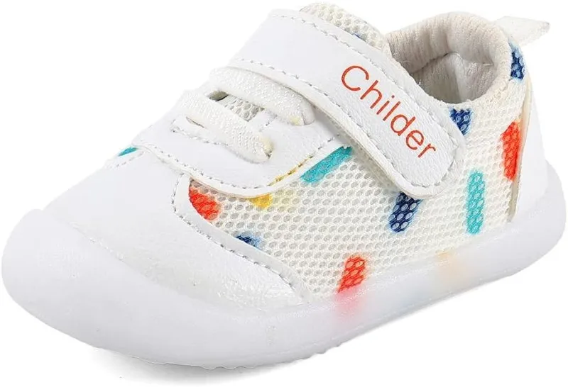 MASOCIO Baby Boys Girls First Walking Shoes Infant Toddler Trainers Anti-Slip Shoes