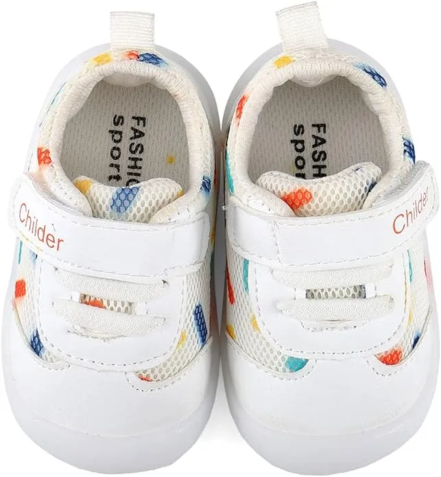 MASOCIO Baby Boys Girls First Walking Shoes Infant Toddler Trainers Anti-Slip Shoes