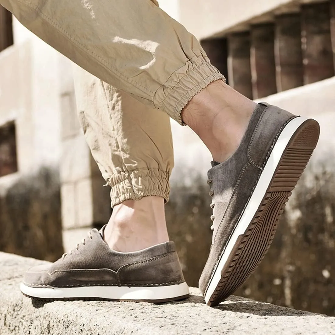 Minishion Mens Casual Trainers Walking Gym Fashion Sneakers 1983#