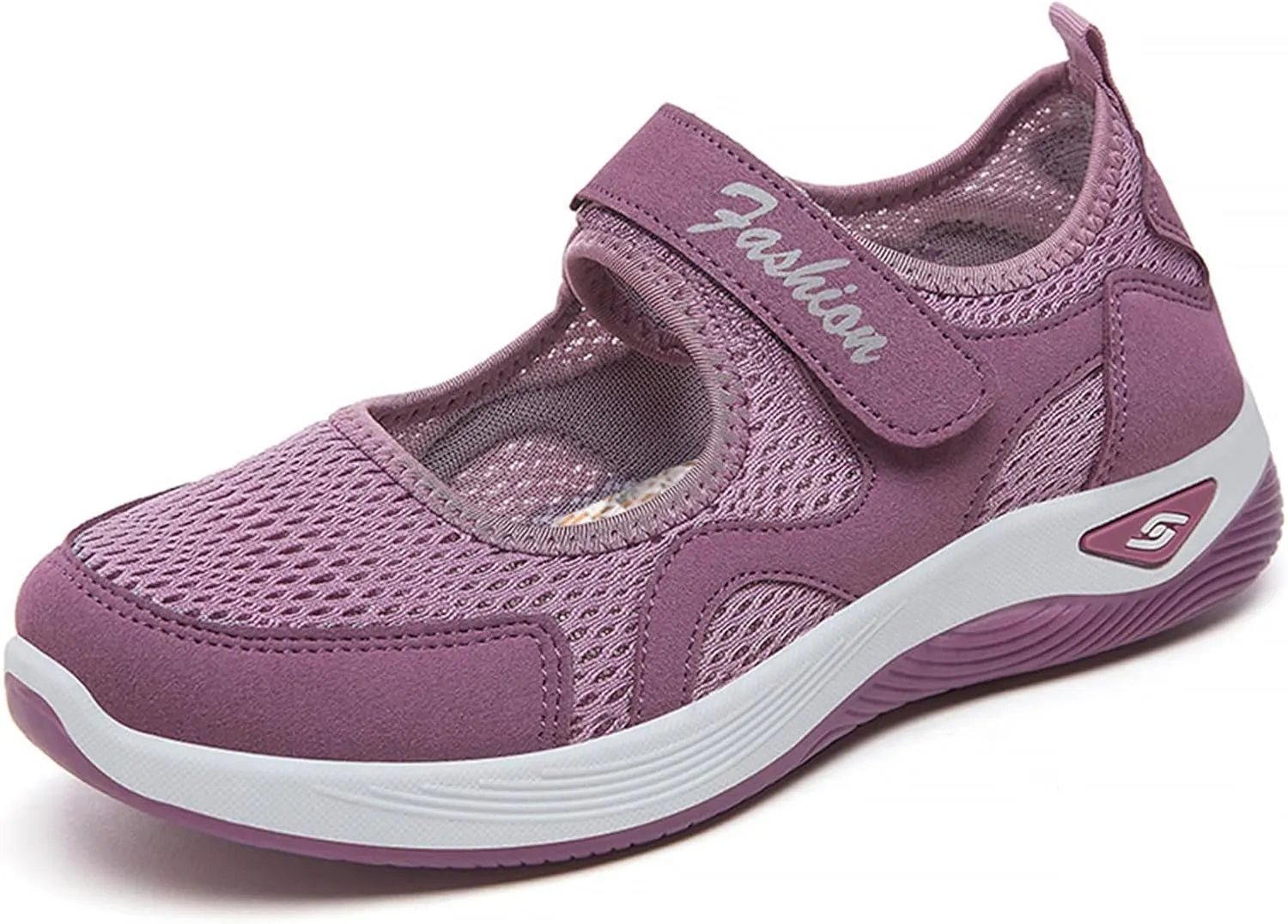 Mmoneyake Women's Comfortable Working Nurse Shoes Diabetic Non Slip Work Shoes Adjustable Barefoot Casual Sneakers Breathable Walking Buffer Fitness Casual Nursing Orthotic Lightweight Shoe
