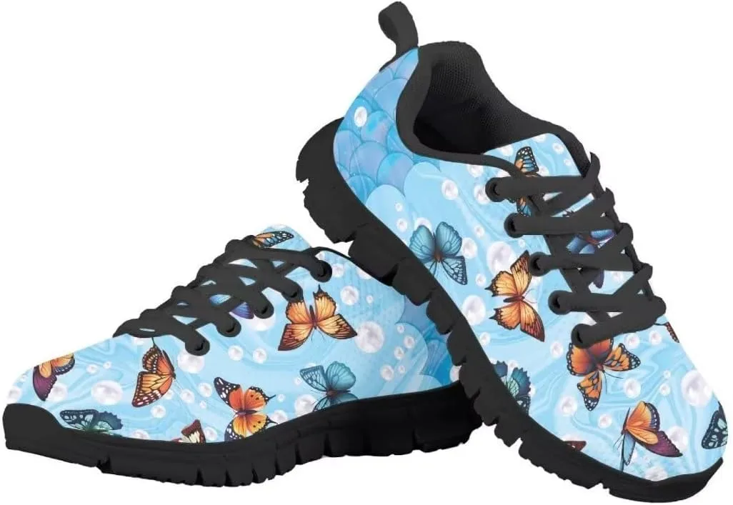 Pinupub 2023 Novelty Sports Shoes for Boys Girls Colorful Print Breathable Soft Lace-up Sneakers
