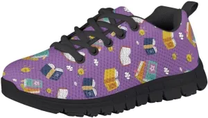 Pinupub Kids Casual Sports Shoes Colorful Print Comfort Breathable Slip On Sneakers for Boys Girls