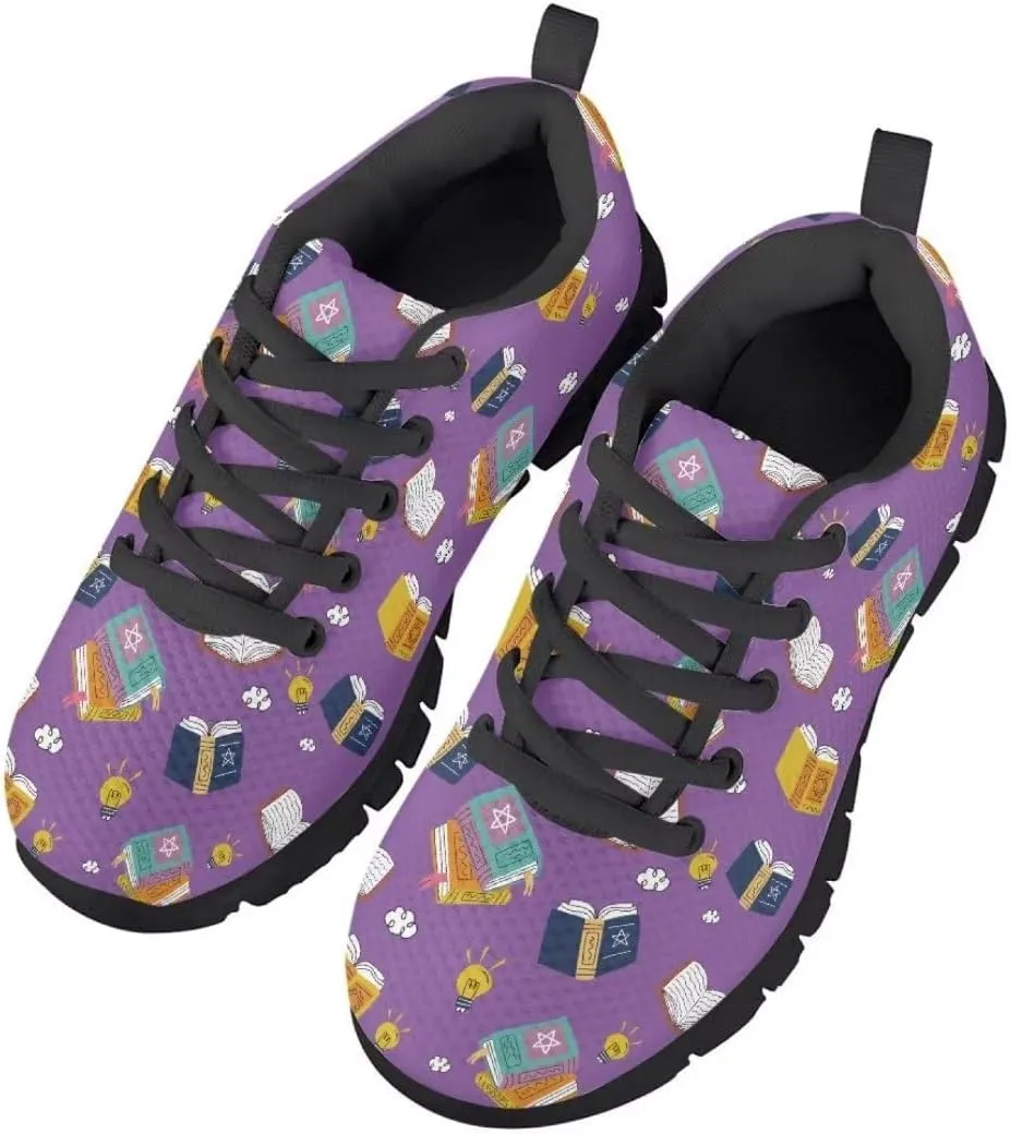 Pinupub Kids Casual Sports Shoes Colorful Print Comfort Breathable Slip On Sneakers for Boys Girls