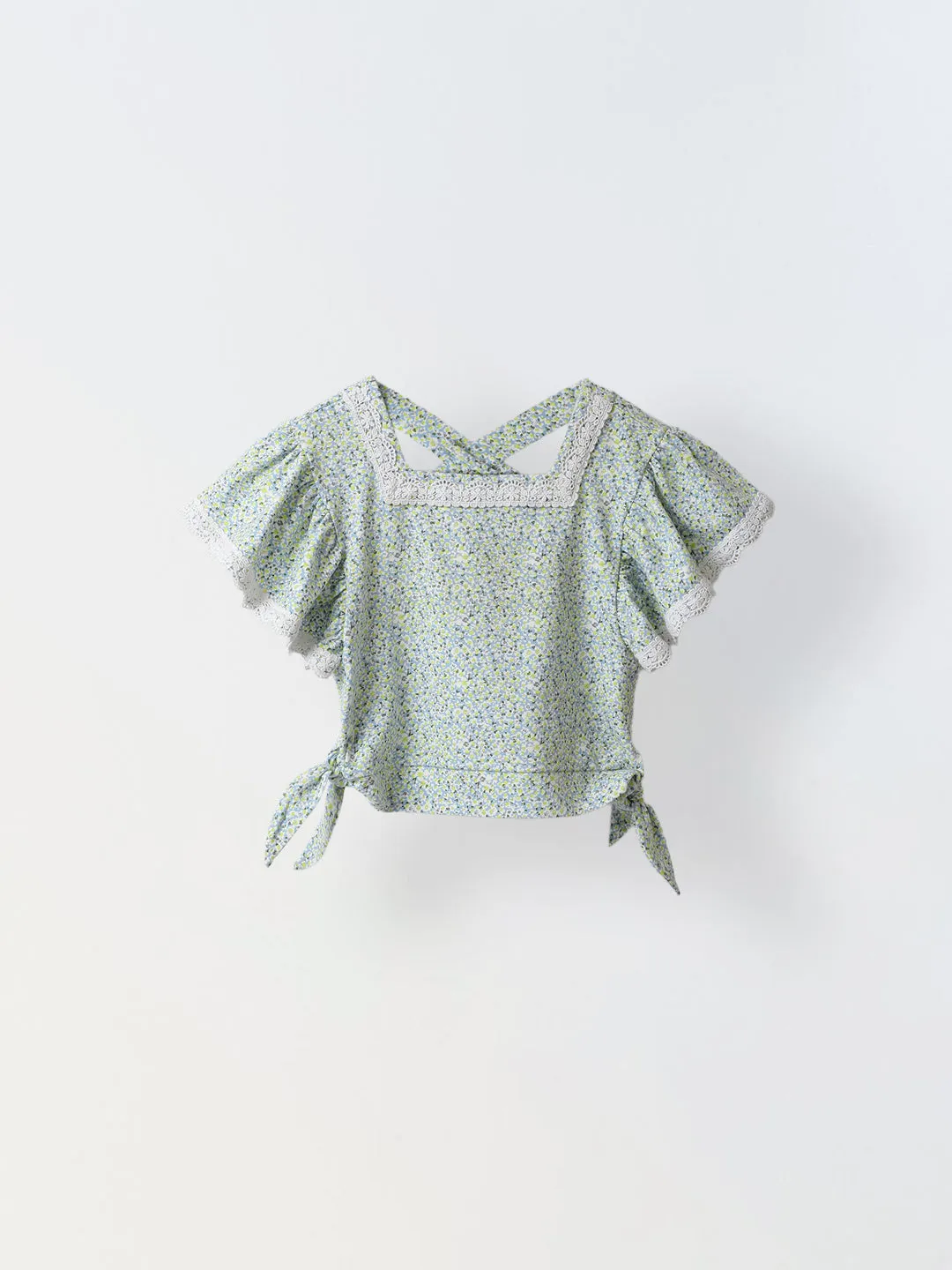 Printed Lace Top