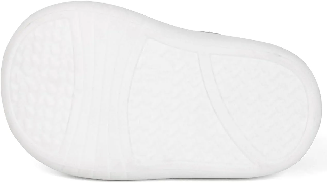 QIETION Baby First-Walking Shoes Trainers Toddler Infant Boys Girls Soft Sole Non Slip Cotton Canvas Mesh Breathable Lightweight TPR Material Slip-on Sneakers Outdoor