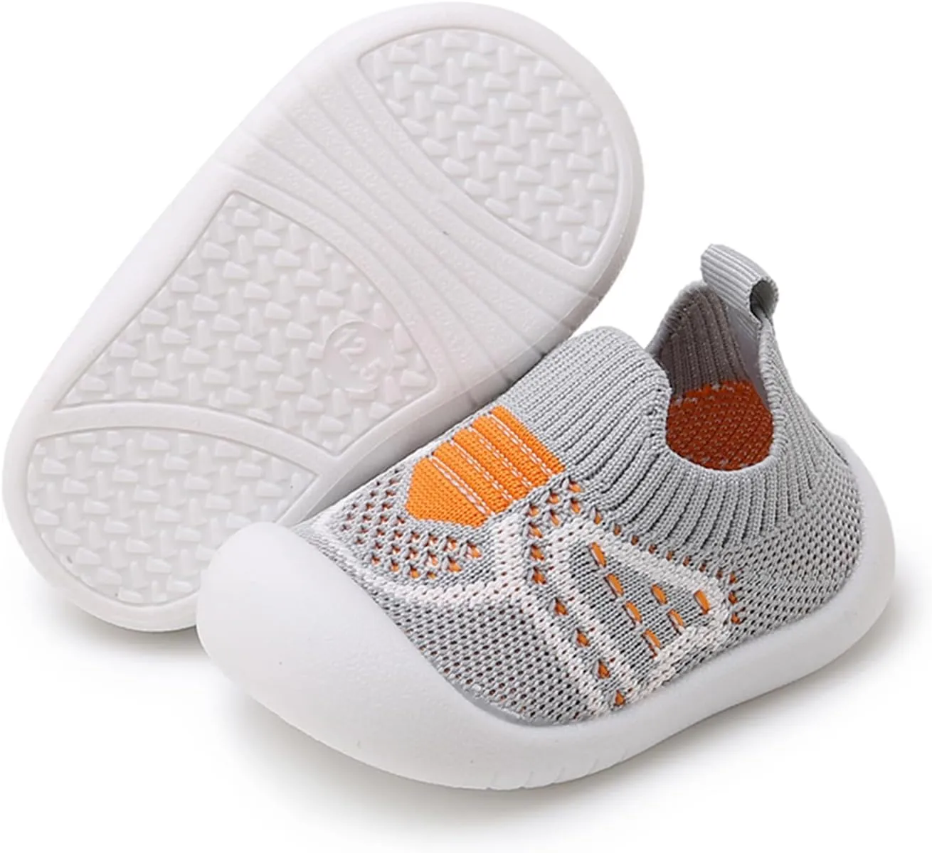 WILLFUN Toddler Boy Girl Mesh Sneakers Baby Knitted Walking Shoes Infant Soft Sole Trainers 1-3 Year-Old Little Kid Breathable Outdoor Shoes