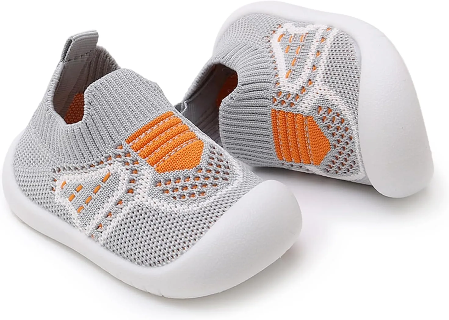 WILLFUN Toddler Boy Girl Mesh Sneakers Baby Knitted Walking Shoes Infant Soft Sole Trainers 1-3 Year-Old Little Kid Breathable Outdoor Shoes