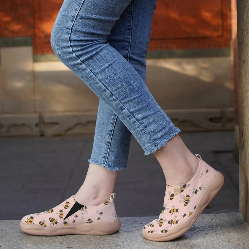 Women's Animal Illustrations Design Slip-On Textile Fabric Shoes Stylish Comfortable Casual Loafers Lightweight Everyday Travel Footwear