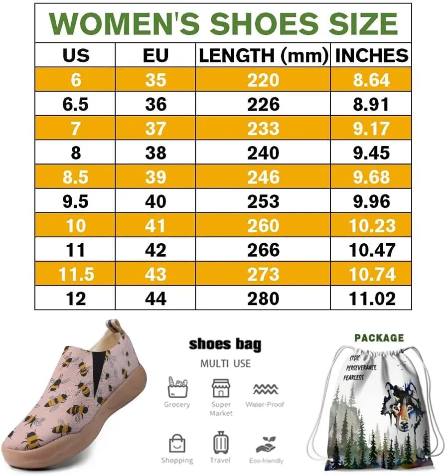 Women's Animal Illustrations Design Slip-On Textile Fabric Shoes Stylish Comfortable Casual Loafers Lightweight Everyday Travel Footwear