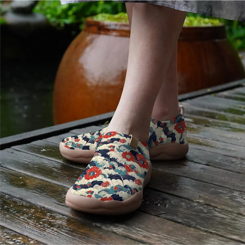 Women's Slip On Shoes Colorful Comfortable Lightweight Art Travel Sneakers Casual Floral Stylish Everyday Loafers